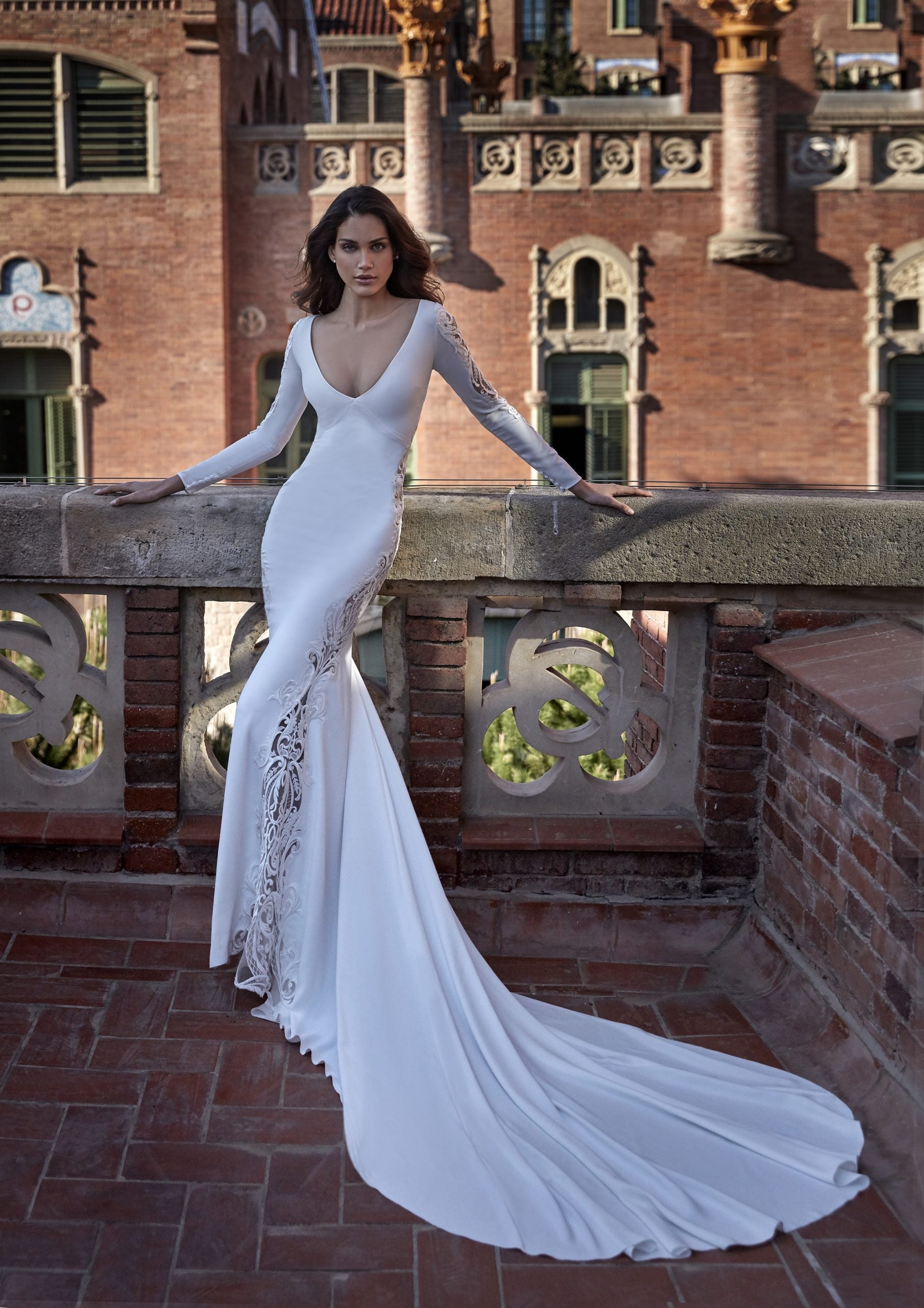 Long Ball Gown Sweetheart Appliques Lace Sequins Ruffles Wedding Dress –  BIZTUNNEL