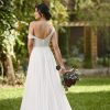 ASYMMETRICAL WEDDING GOWN WITH BEADED TULLE by Essense of Australia - Image 2