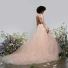 Long Sleeve High Neckline Illusion Ball Gown Wedding Dress With Tulle Skirt by Hayley Paige - Image 2