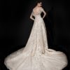 Off The Shoulder A-line Wedding Dress With Embroidered And Sparkle Floral Details by Tony Ward - Image 2
