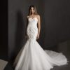 Strapless Mermaid Lace Bodice Wedding Dress With Tulle  Skirt by Tony Ward - Image 1