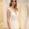Sleeveless V-neckline Lace A-line Wedding Dress by Michelle Roth - Image 1