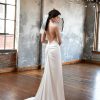 SIMPLE SATIN WEDDING DRESS WITH COWL NECKLINE by All Who Wander - Image 2