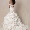 Strapless Off The Shoulder Lace Fit And Flare Wedding Dress With Ruffled Skirt by Allure Bridals - Image 2