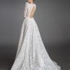 All Over Lace Long Sleeve A-line Wedding Dress With Puff Sleeves by Love by Pnina Tornai - Image 1