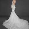 Sequin Lace Long Sleeve Mermaid Wedding Dress With Tulle Skirt by Love by Pnina Tornai - Image 2