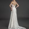 Spaghetti Strap Sweetheart Neckline Fit And Flare Wedding Dress With Crystals by Love by Pnina Tornai - Image 2