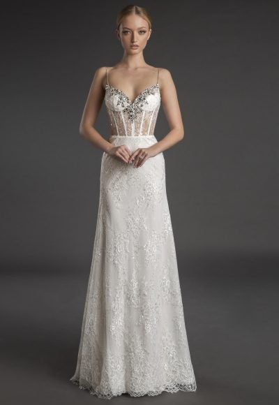 micro sequin wedding dress