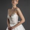 Spaghetti Strap Sweetheart Necklline A-line Wedding Dress Weith Pleated Skirt by Love by Pnina Tornai - Image 1