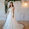 FLORAL LACE WEDDING DRESS WITH PLUNGING V-NECKLINE by Stella York - Image 1