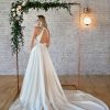 SIMPLE WEDDING GOWN WITH KEYHOLE BACK & BOW DETAIL by Stella York - Image 2