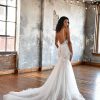 FLORAL LACE FIT AND FLARE WEDDING DRESS WITH OPEN BACK by All Who Wander - Image 2