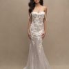 Off The Shoulder Sweetheart Neckline Beaded Lace Fit And Flare Wedding Dress by Allure Bridals - Image 1
