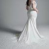 Crepe Sheath Cold Shoulder Wedding Dress by Sottero and Midgley - Image 2