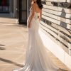 Off The Shoulder Mermaid Wedding Dress With Crystal Encrusted Bodice And Crepe Skirt by Pronovias - Image 2