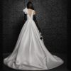 Sleeveless Mikado Ball Gown Wedding Dress With Bow At Shoulder by Vera Wang Bride - Image 2