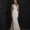 Strapless Sheath All-over Lace Wedding Dress by Vera Wang Bride - Image 1