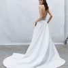 Strapless Sweetheart Neckline Satin Ball Gown Wedding Dress with Beaded Lace Bodice by Alyne by Rita Vinieris - Image 2