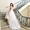 DRAMATIC OFF-SHOULDER BALLGOWN WITH SPARKLE by Essense of Australia - Image 2