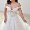 DRAMATIC OFF-SHOULDER BALLGOWN WITH SPARKLE by Essense of Australia - Image 1