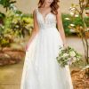 RELAXED A-LINE WEDDING DRESS WITH LACE by Essense of Australia - Image 1