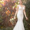 SPARKLING FIT-AND-FLARE WEDDING DRESS WITH SIDE CUTOUTS by Essense of Australia - Image 1