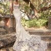 Sexy Embroidered Crepe Bridal Gown With A Statement Train by Maggie Sottero - Image 1