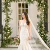 STRAPLESS FIT-AND-FLARE WEDDING GOWN WITH FLORAL DETAIL by Martina Liana - Image 1