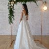 SPARKLING A-LINE WEDDING DRESS WITH OFF-THE-SHOULDER STRAP by Stella York - Image 2