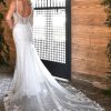 VINTAGE-INSPIRED FIT-AND-FLARE WEDDING DRESS WITH SQUARE NECKLINE by Essense of Australia - Image 2