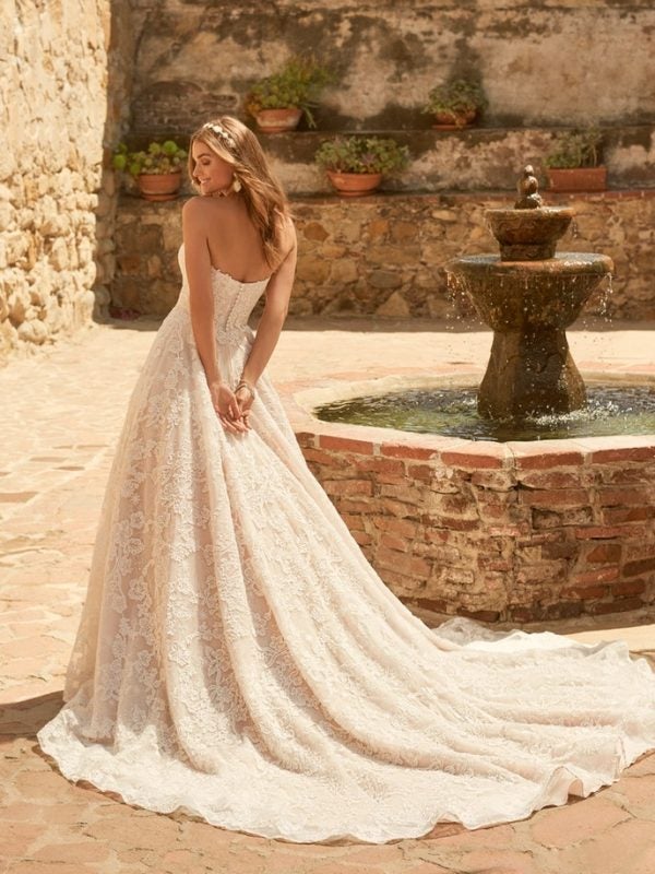 Modern Fairytale Wedding Gown In Soft Lace by Maggie Sottero - Image 2