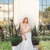 FIT-AND-FLARE WEDDING DRESS WITH NECK CUTOUT by Martina Liana - Image 2