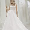Sleeveless Square Neckline Sparkle Ball Gown Wedding Dress by Michelle Roth - Image 1