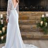 LACE LONG-SLEEVE WEDDING DRESS WITH SIMPLE SKIRT by Stella York - Image 2