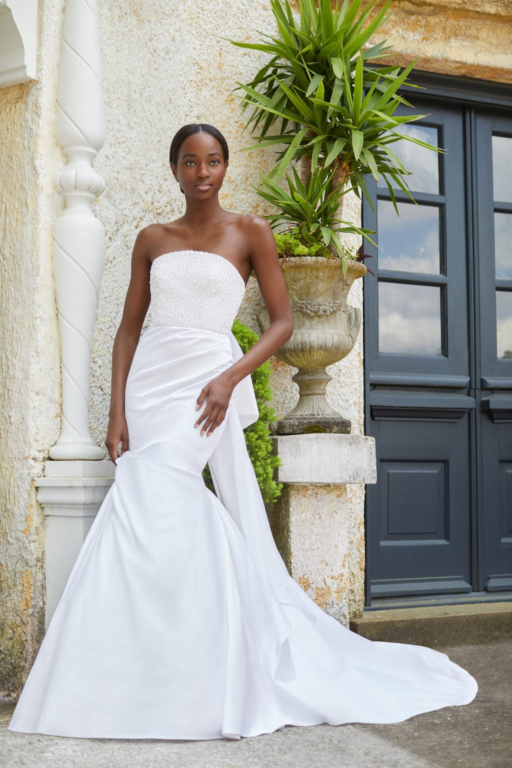 Strapless Mermaid Wedding Dress With 