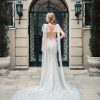 CRYSTAL/PEARL BEADED SHEATH GOWN WITH LOW BACK by Estee Couture - Image 2