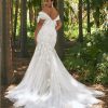 Mermaid Wedding Dress With Sweetheart Neckline In Embroidered Tulle by Pronovias - Image 2