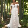 Mermaid Wedding Dress With Sweetheart Neckline In Embroidered Tulle by Pronovias - Image 1