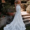 Sheath Wedding Dress With V-neckline And Stitched Lace by Allure Bridals - Image 2