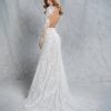 Long Sleeve Fit And Flare Wedding Dress With V-neckline And Lace Sparkle Tulle by BLUSH by Hayley Paige - Image 2