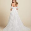 Off-shoulder Wedding Dress With Sweetheart Neckline And Sparkle Lace Lining by BLUSH by Hayley Paige - Image 2