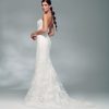 Strapless Sweetheart Neckline Fit And Flare Wedding Dress With Petal Embroidered Tulle Over Lace by Lazaro - Image 2