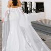 Strapless Sheath Wedding Dress With Lace Bodice And Detatchable Train by Martina Liana - Image 2