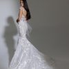 Cal Sleeve Floral Lace Mermaid Wedding Dress by Pnina Tornai - Image 2