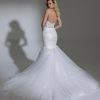 Strapless Sweetheart Neckline Embroidered Lace Mermaid Wedding Dress by Pnina Tornai - Image 2