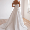 Square Neckline Sleeveless Ball Gown Wedding Dress With Corset Back by Rebecca Schoneveld - Image 2