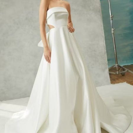 Strapless Ball Gown Wedding Dress with Bow | Kleinfeld Bridal