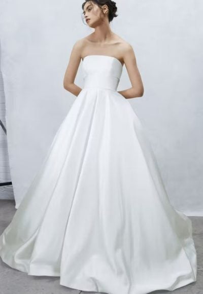 Satin Strapless Ball Gown with Empire Waist by Alyne by Rita Vinieris