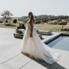 Sleeveless A-line Lace Wedding Dress With V-neckline by Beccar la Curve - Image 2