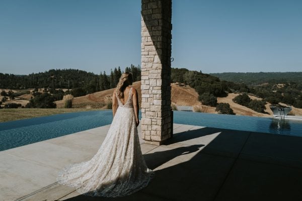 Sleeveless A-line Wedding Dress With Beaded Detailing by Beccar la Curve - Image 2